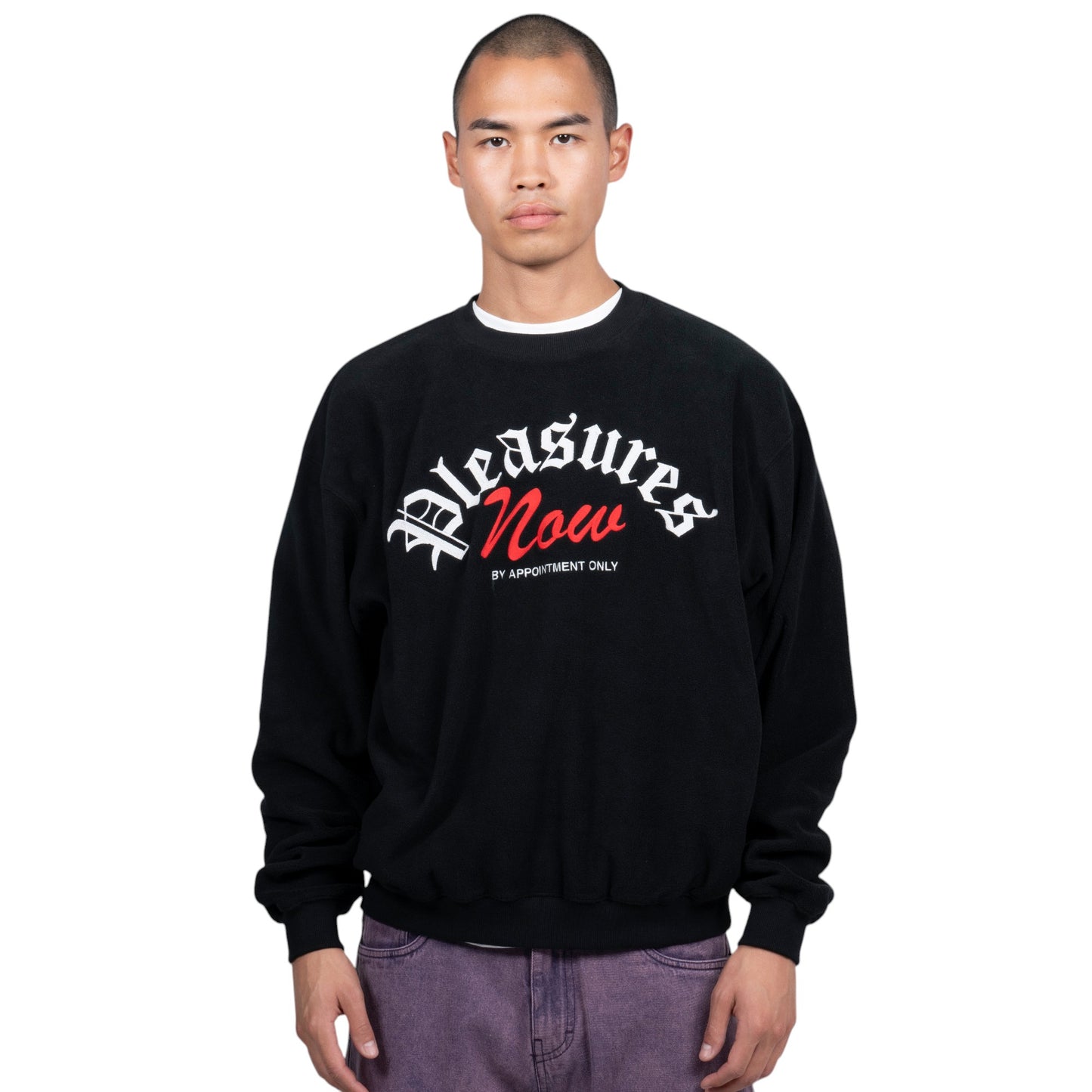 PLEASURES APPOINTMENT FLEECE CREWNECK