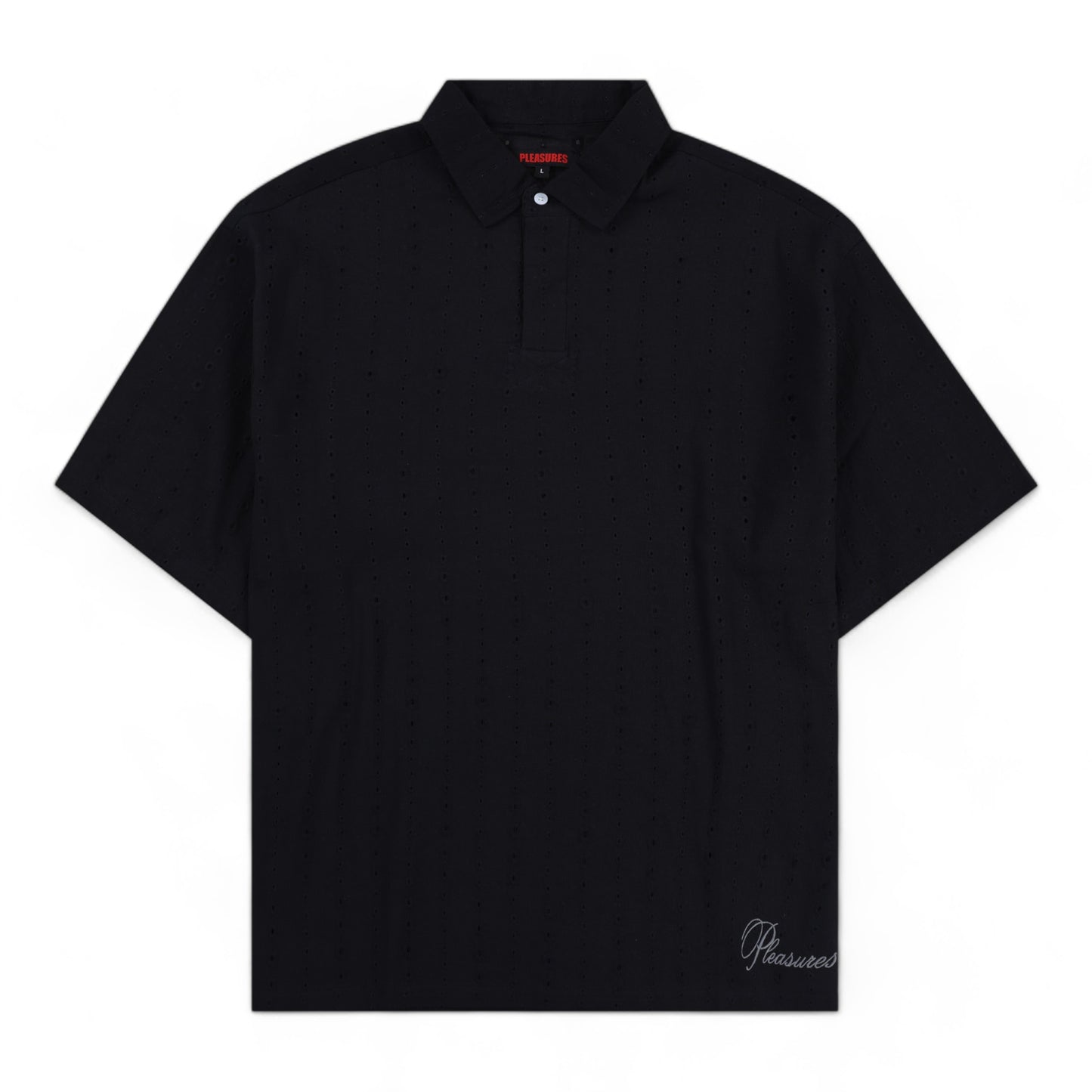 PLEASURES CLARITY WOVEN POLO