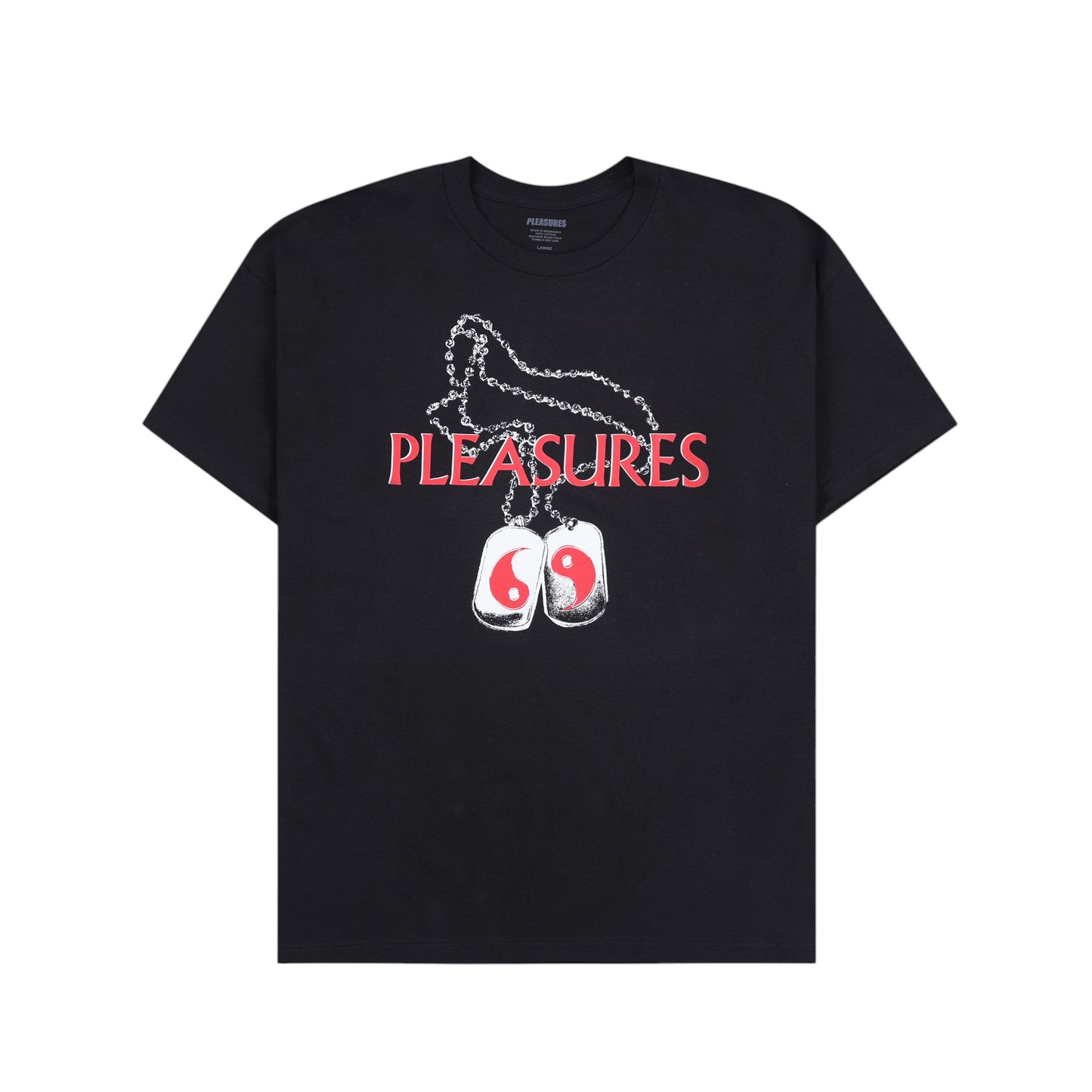 PLEASURES DOG TAGS T-SHIRT