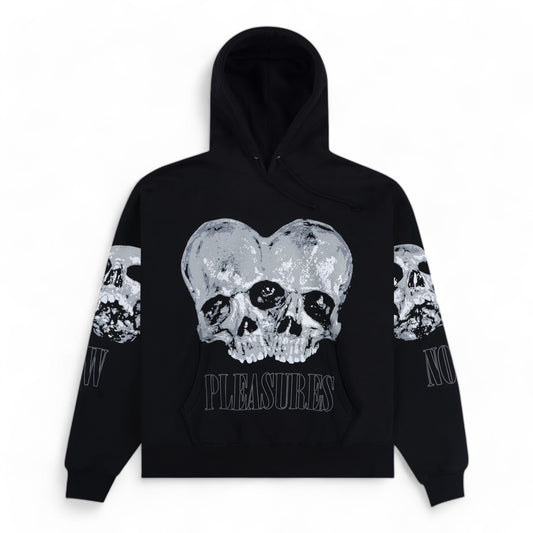 PLEASURES DOUBLE SKULL HOODIE