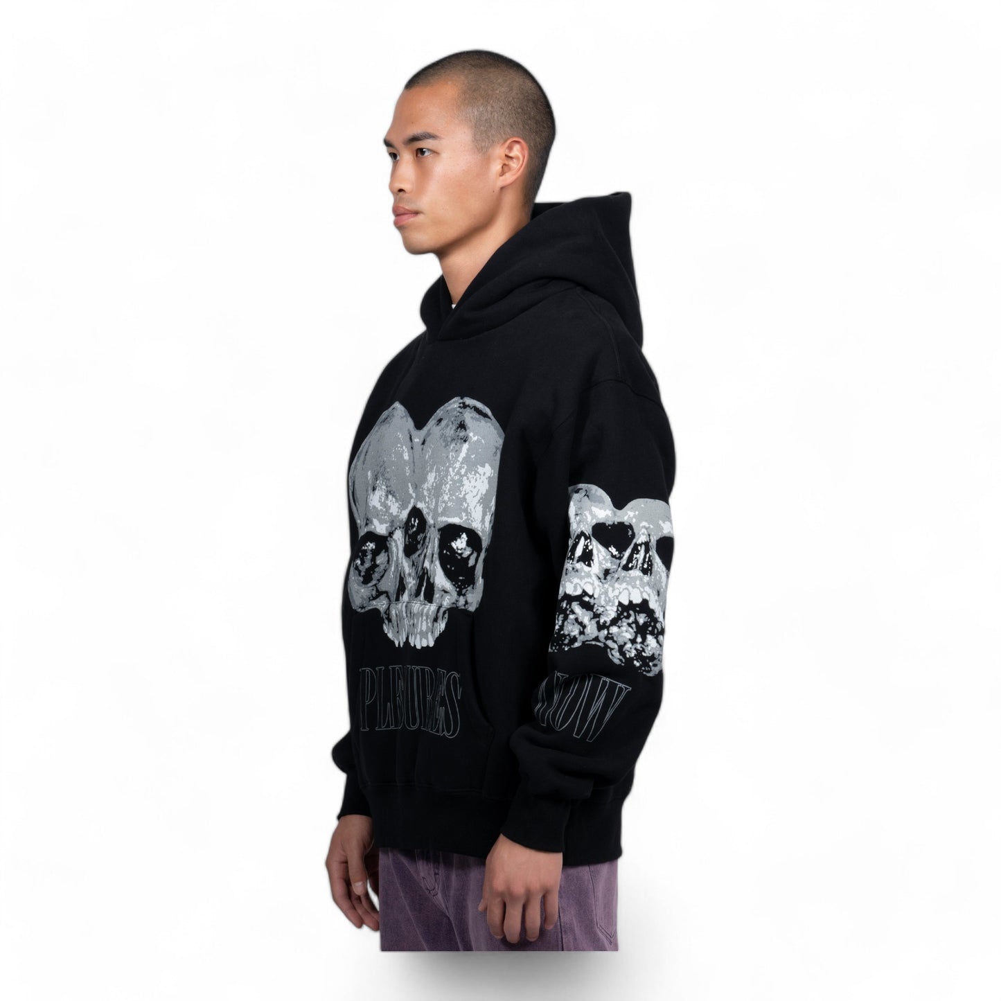 PLEASURES DOUBLE SKULL HOODIE