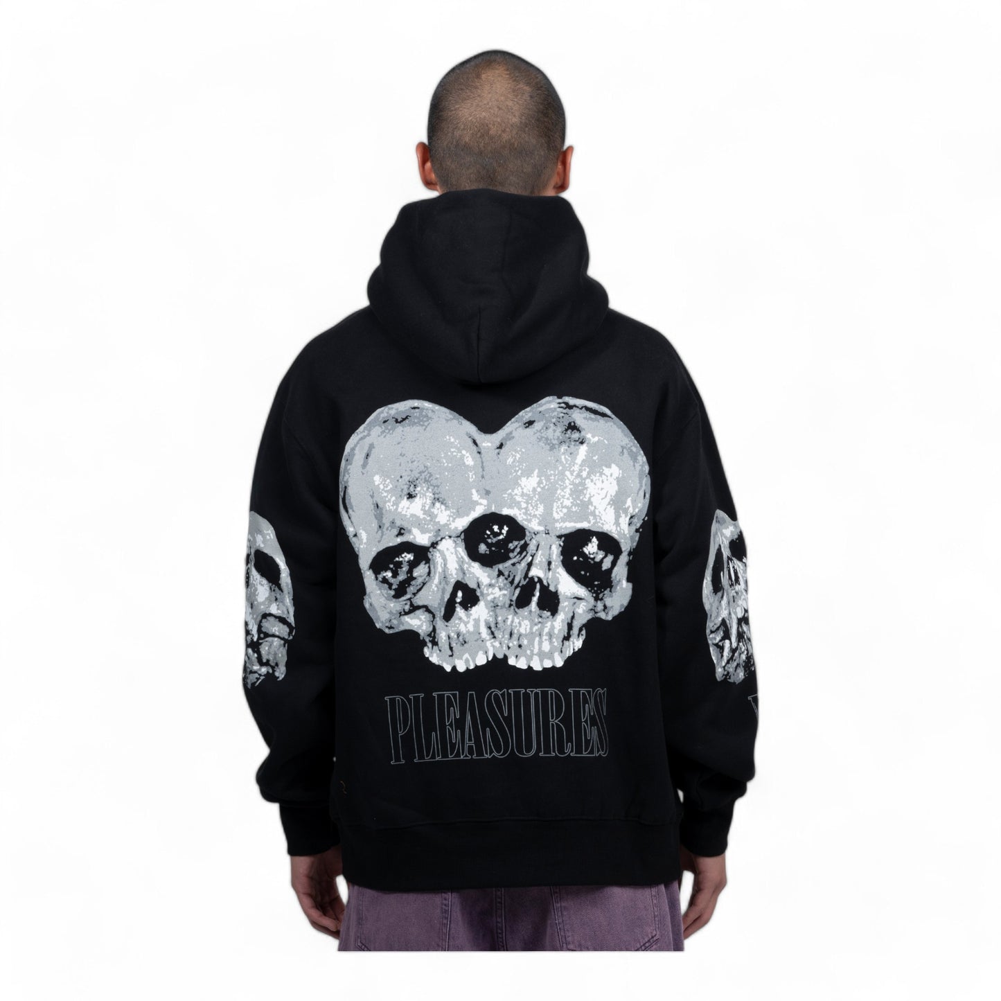 PLEASURES DOUBLE SKULL HOODIE