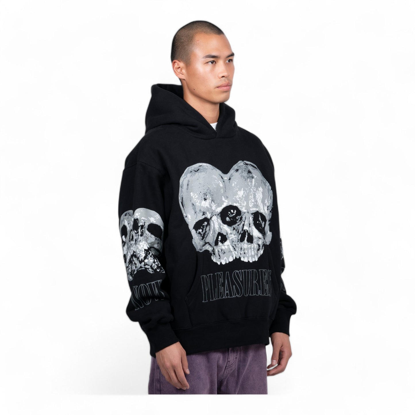 PLEASURES DOUBLE SKULL HOODIE