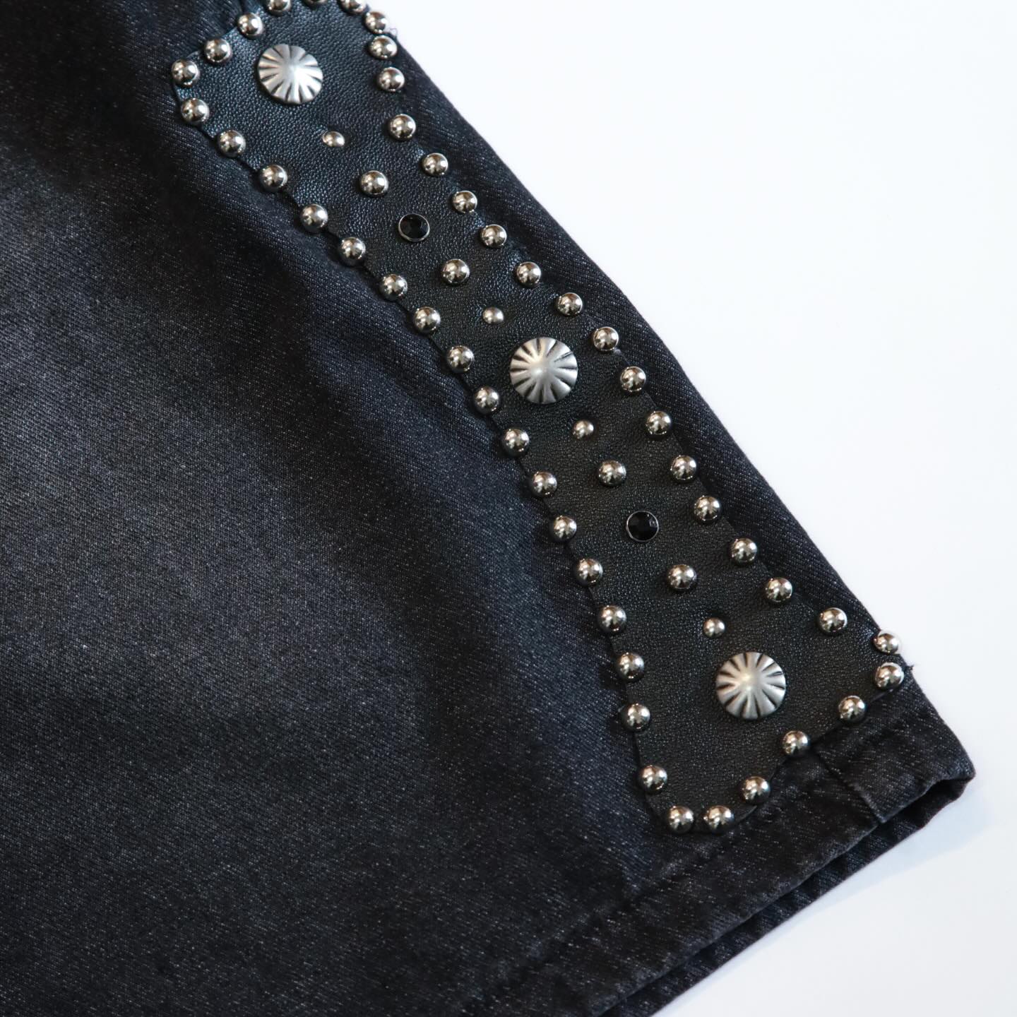 Sabotage Studded Bones Jorts