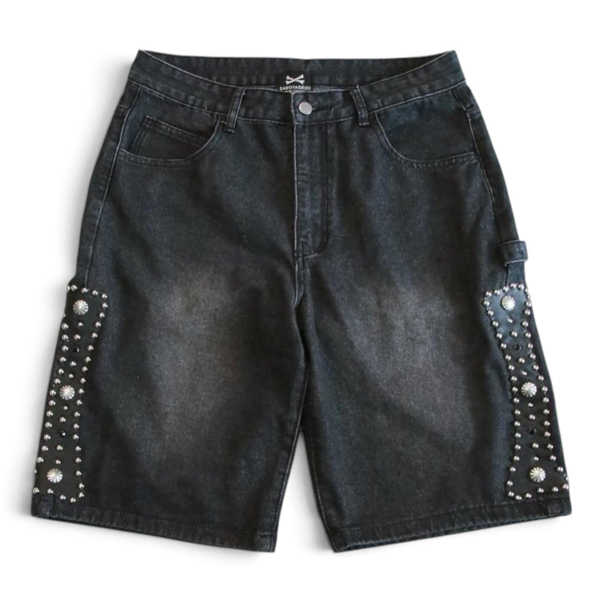 Sabotage Studded Bones Jorts
