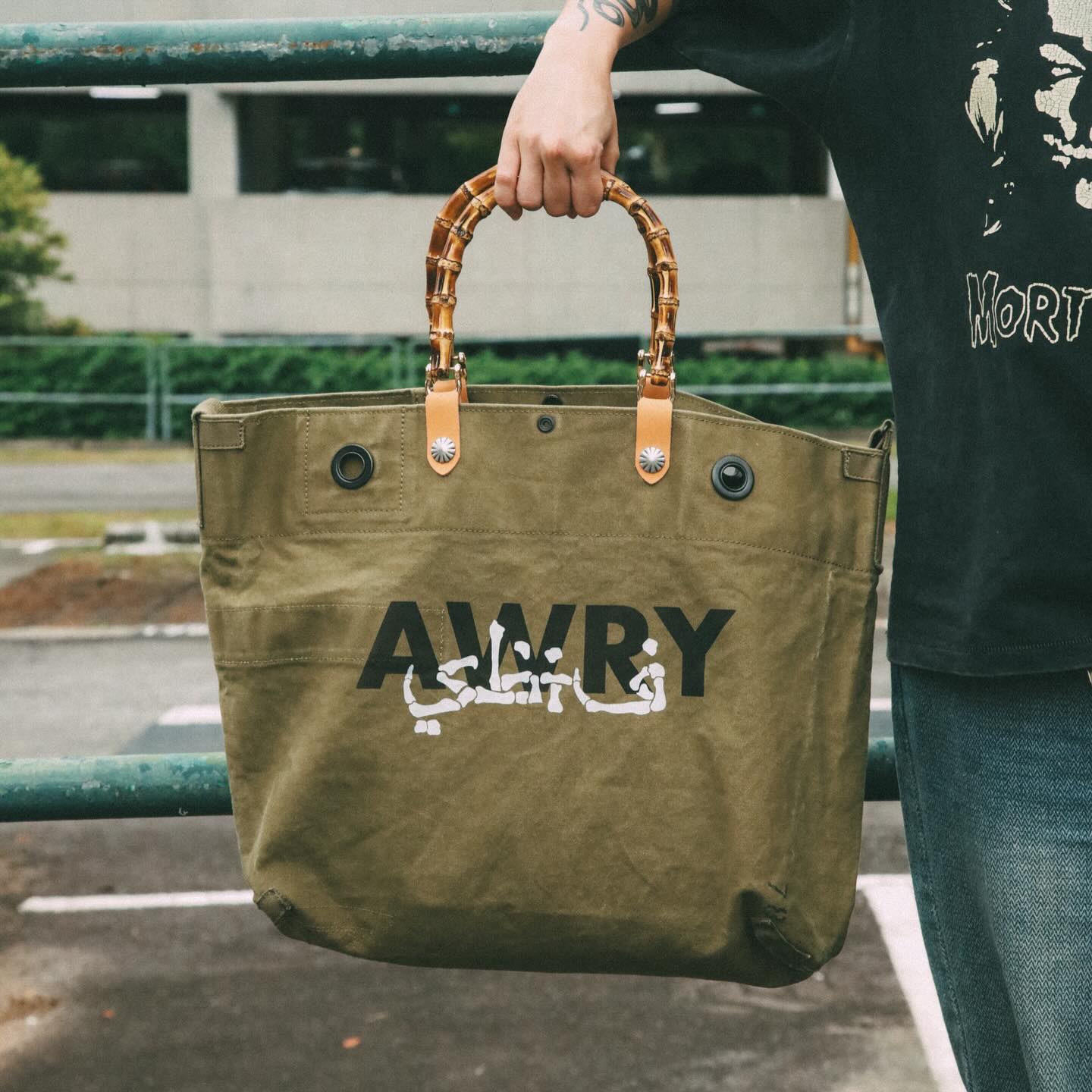 Sabotage AWRY Upcycled Military Tote