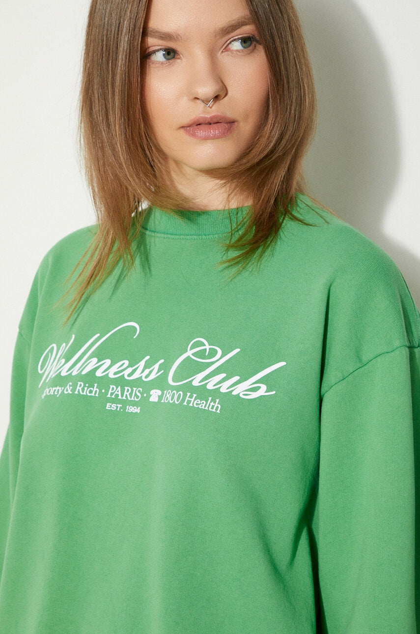 Sporty & Rich cotton sweatshirt 1800 Health Crewneck