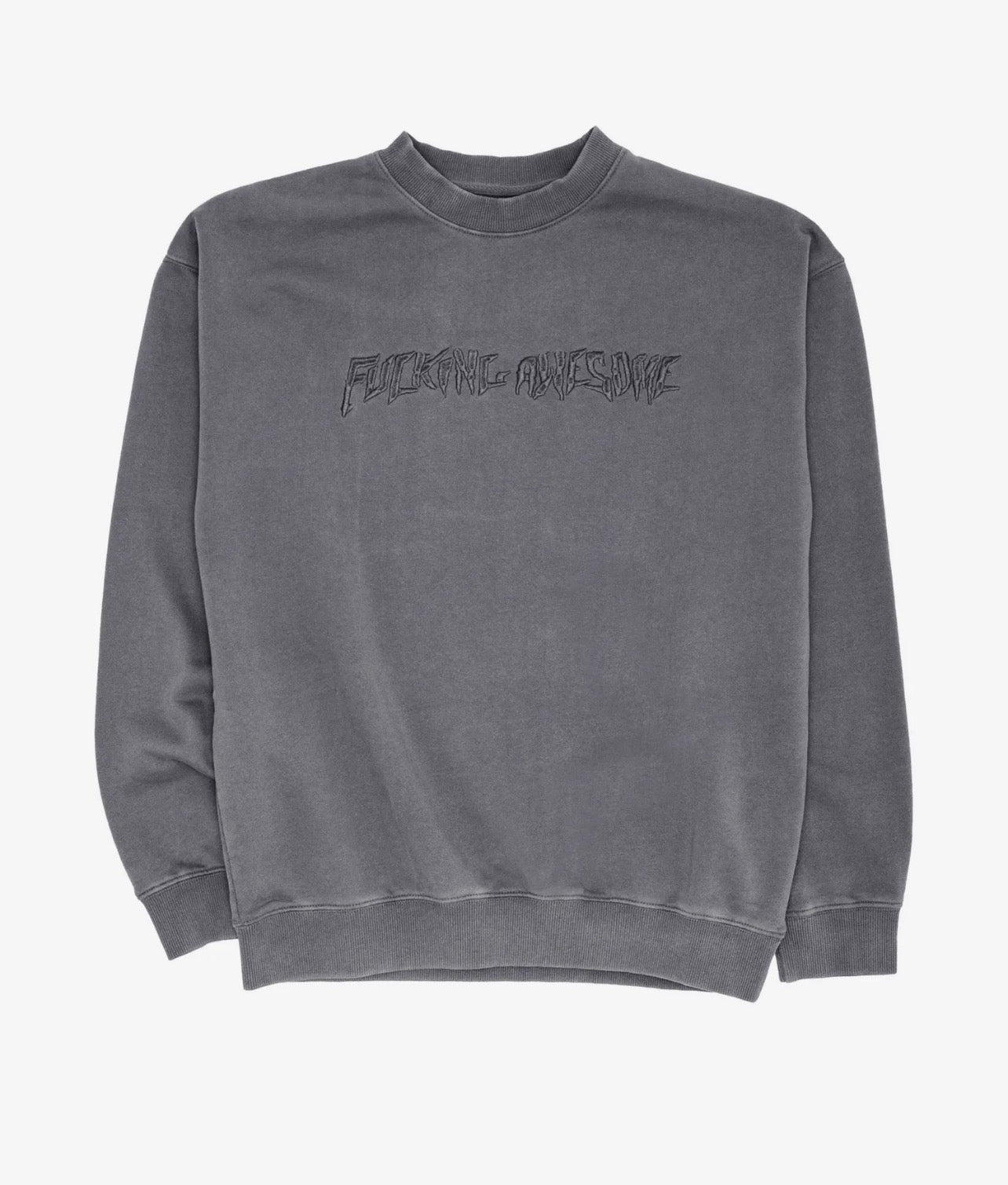 Fucking Awesome Disstresed Embroidered Crewneck