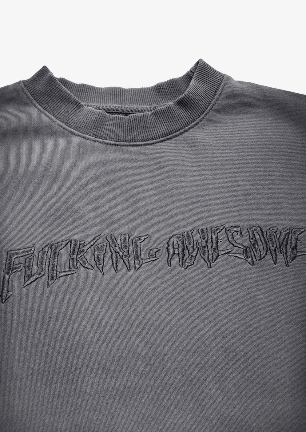 Fucking Awesome Disstresed Embroidered Crewneck