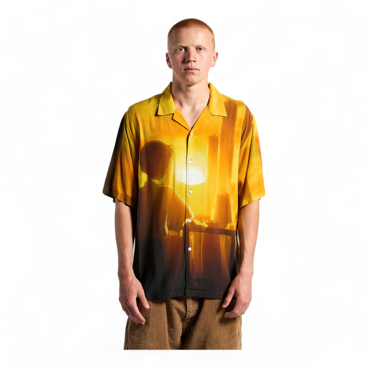 PLEASURES EVANGELION TOKYO-3 BUTTON DOWN