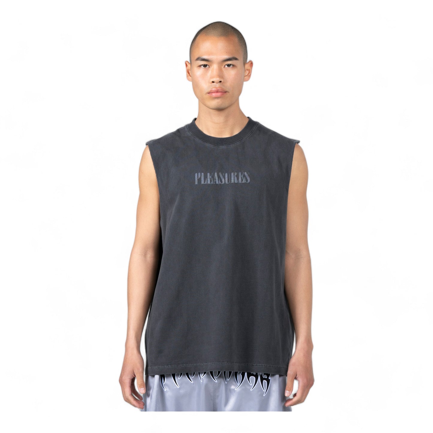 PLEASURES ONYX SLEEVELESS SHIRT