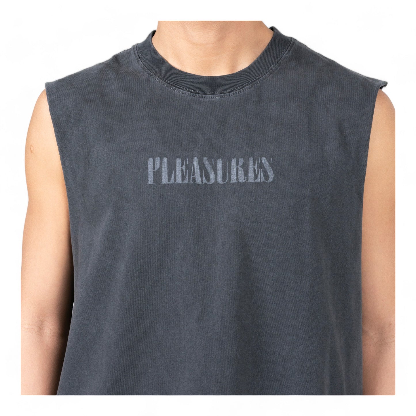 PLEASURES ONYX SLEEVELESS SHIRT