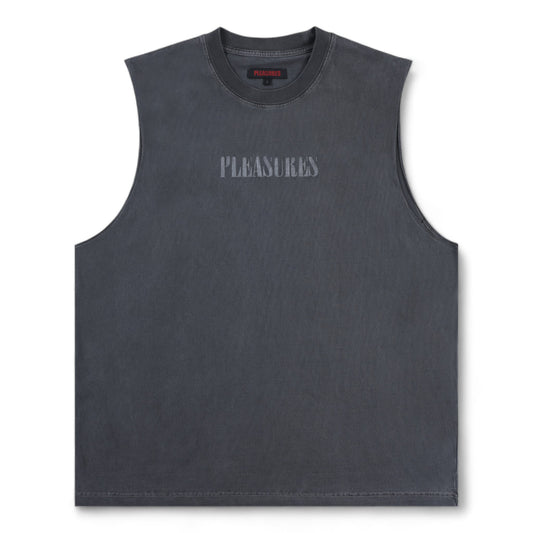 PLEASURES ONYX SLEEVELESS SHIRT