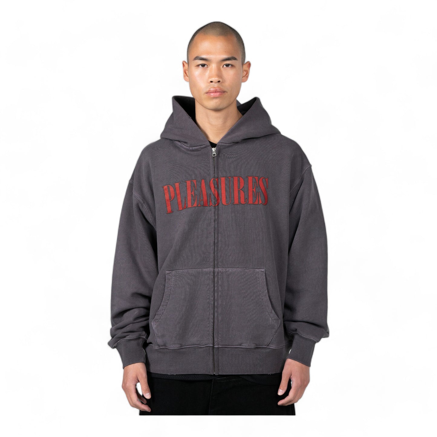 PLEASURES ONYX ZIP HOODIE