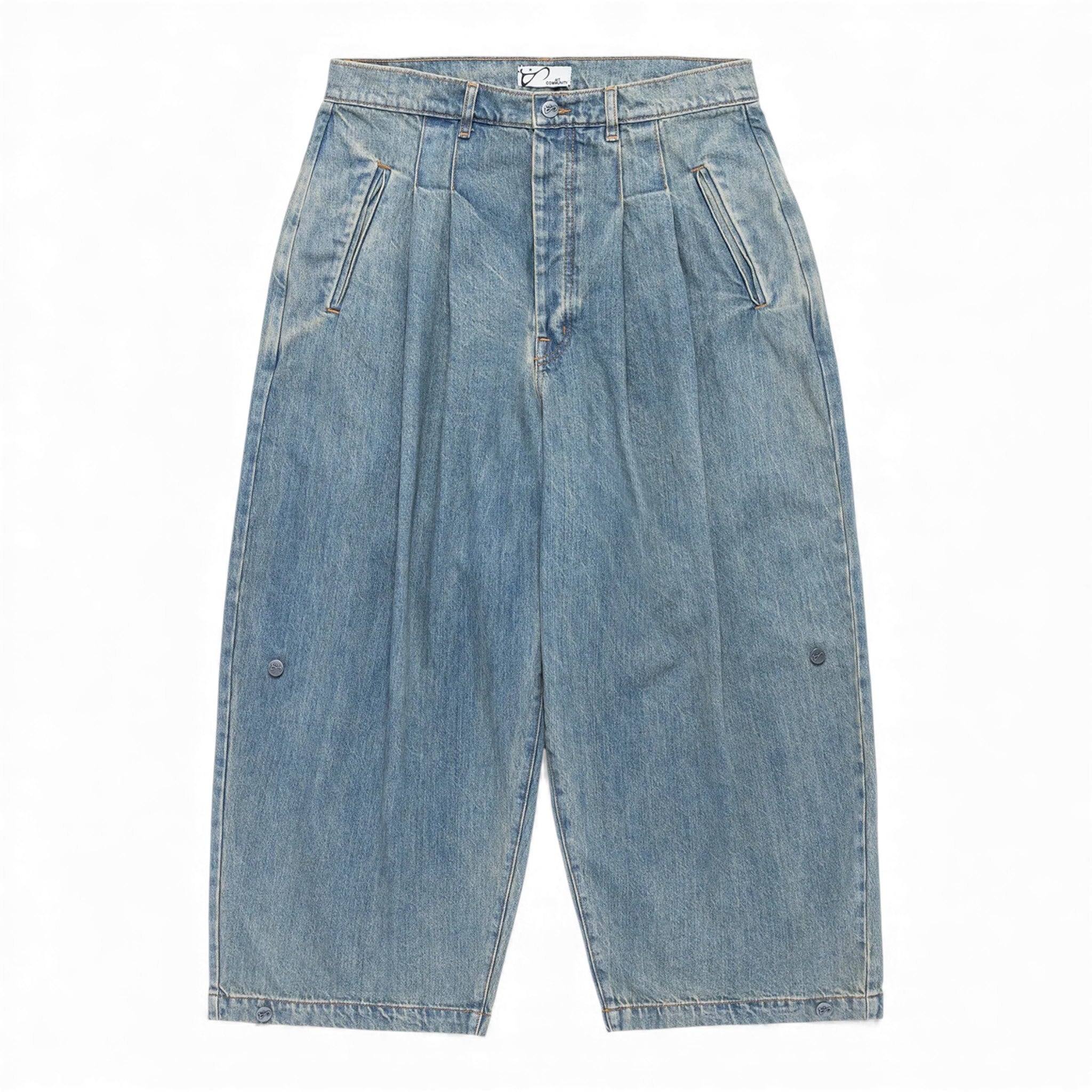 Art Community Washed Indigotriptych Japanese Denim