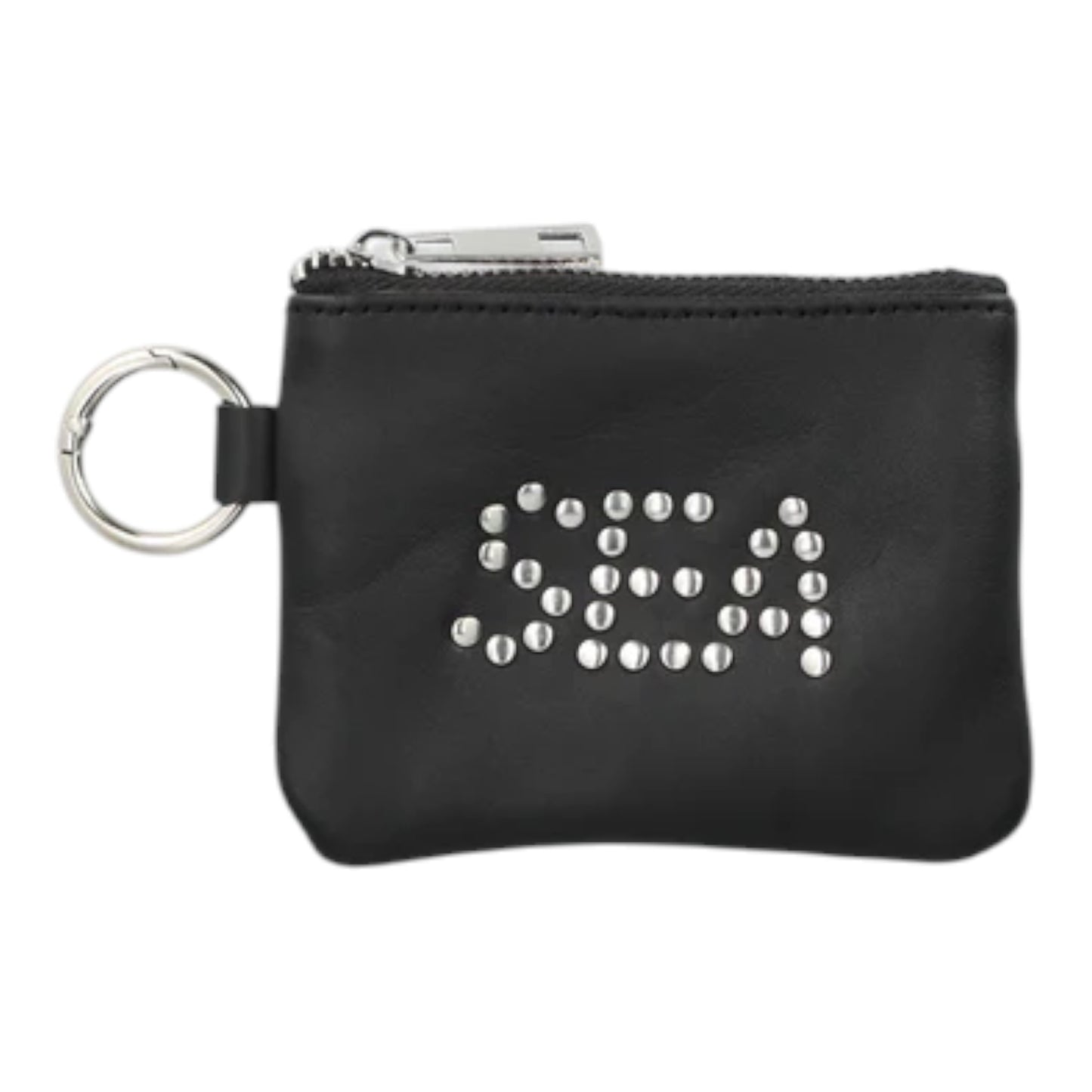WIND AND SEA STUDDED LEATHER COIN CASE