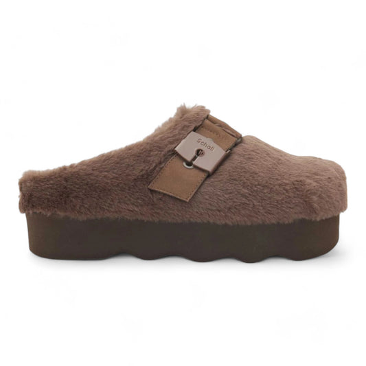 SCHOLL CLOGS BROWN GRETA