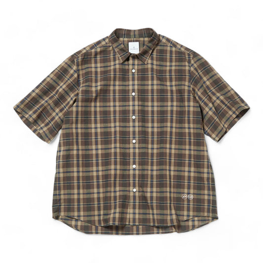 UNIFORM EXPERIMENT LINEN CHECK S/S SHIRT