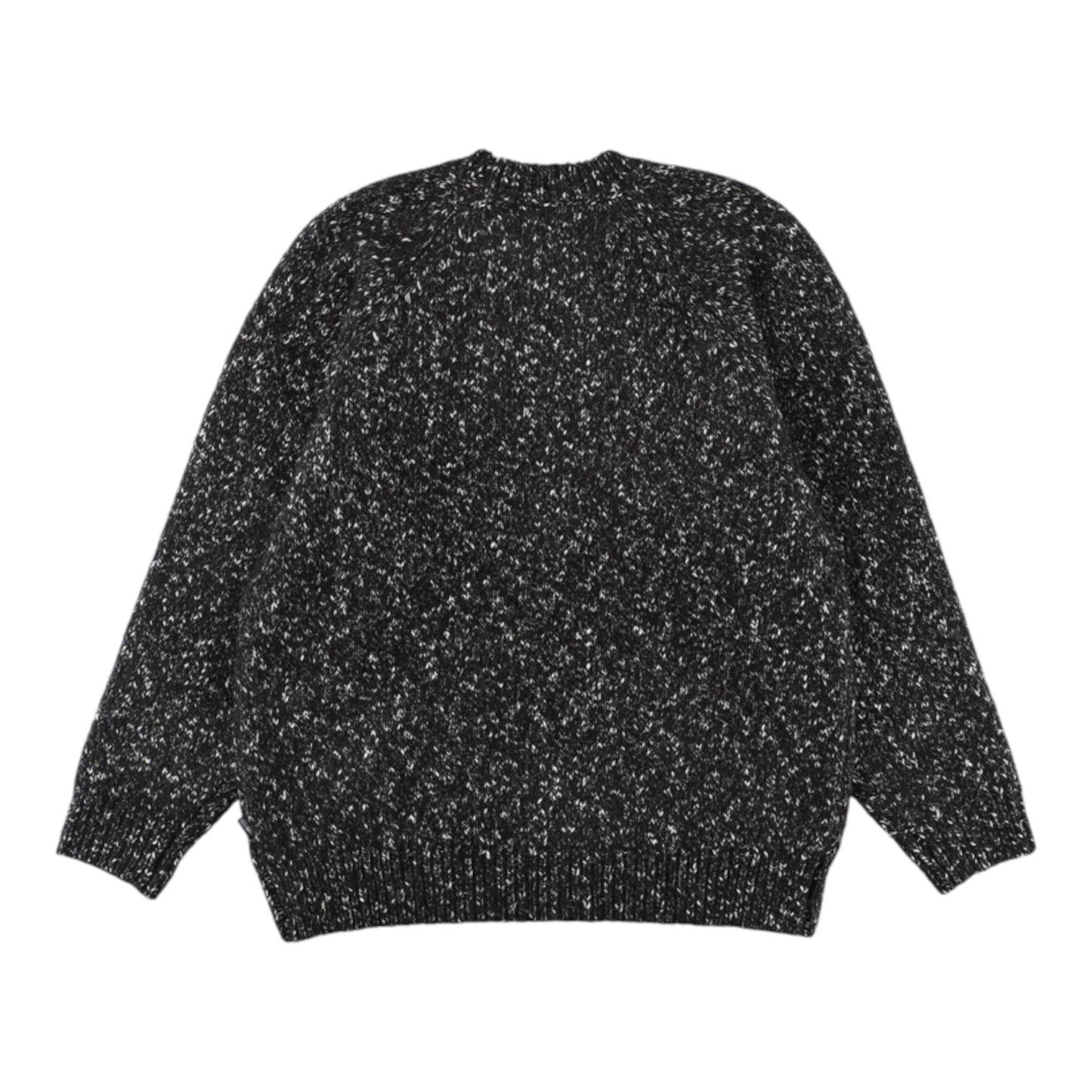 WIND AND SEA LEATHER PATCH KNIT SWEATER