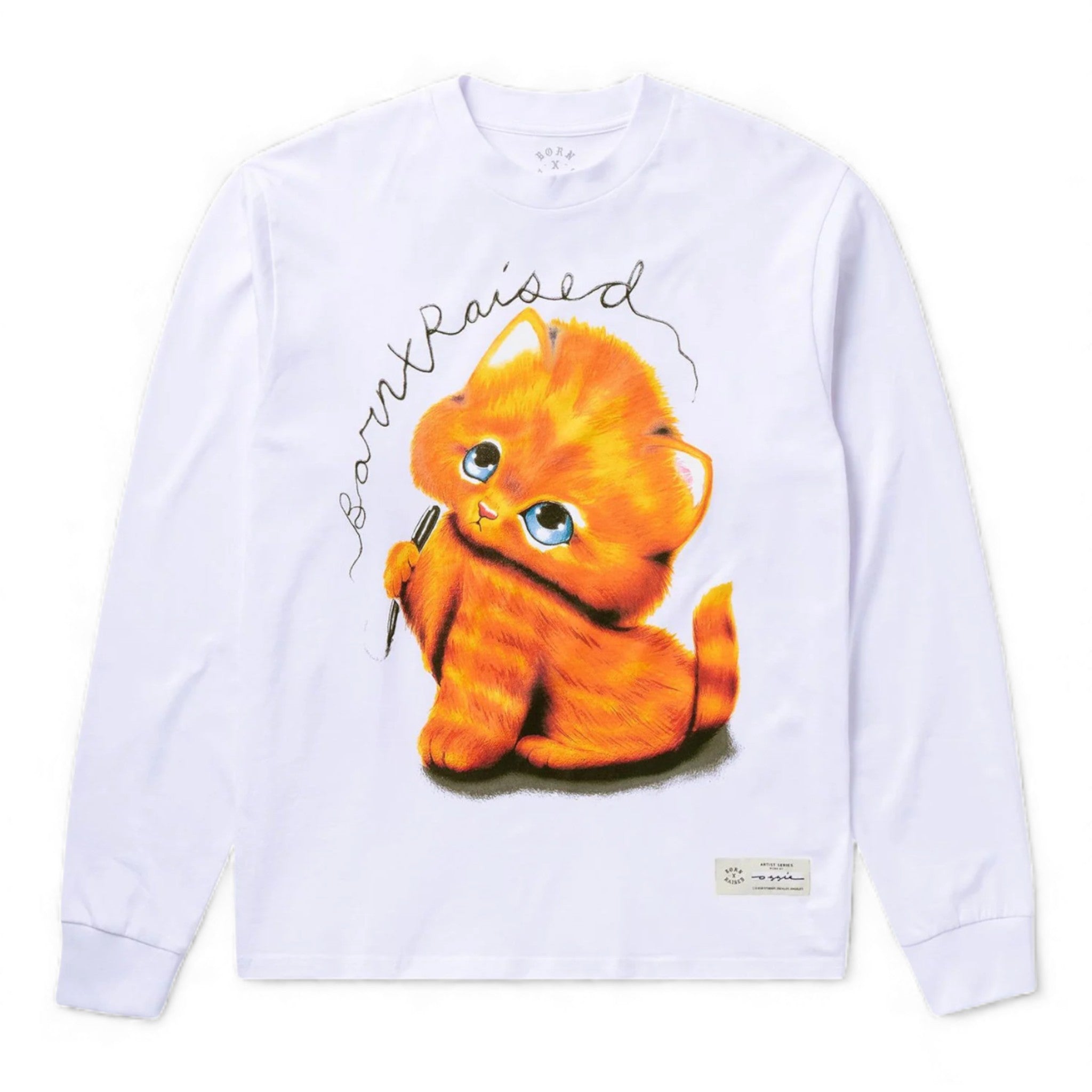 Born X Raised Kitty L/s Tee