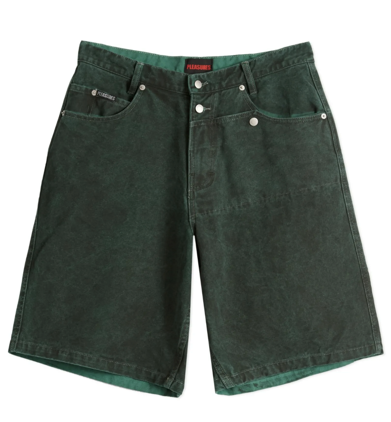 PLEASURES APOLLO BAGGY DENIM SHORTS