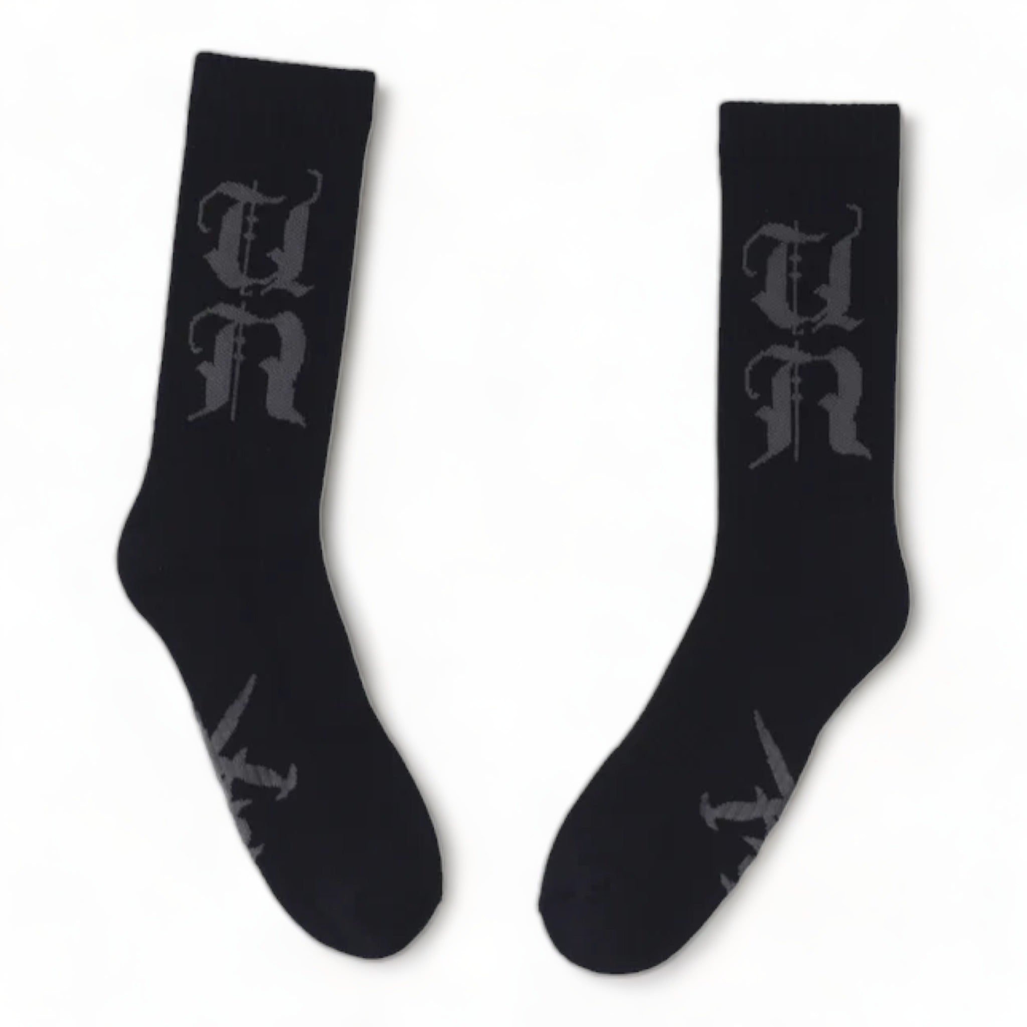 Unknown Black Un Logo Socks