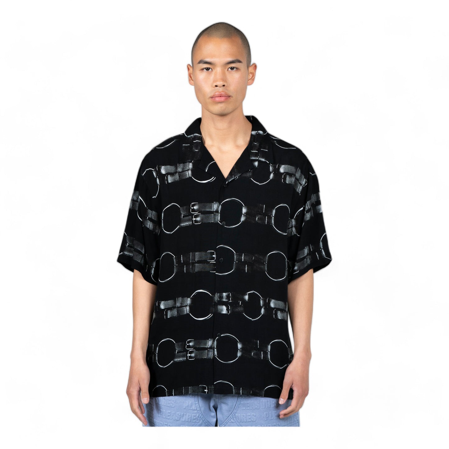 PLEASURES STRAPS BUTTON DOWN