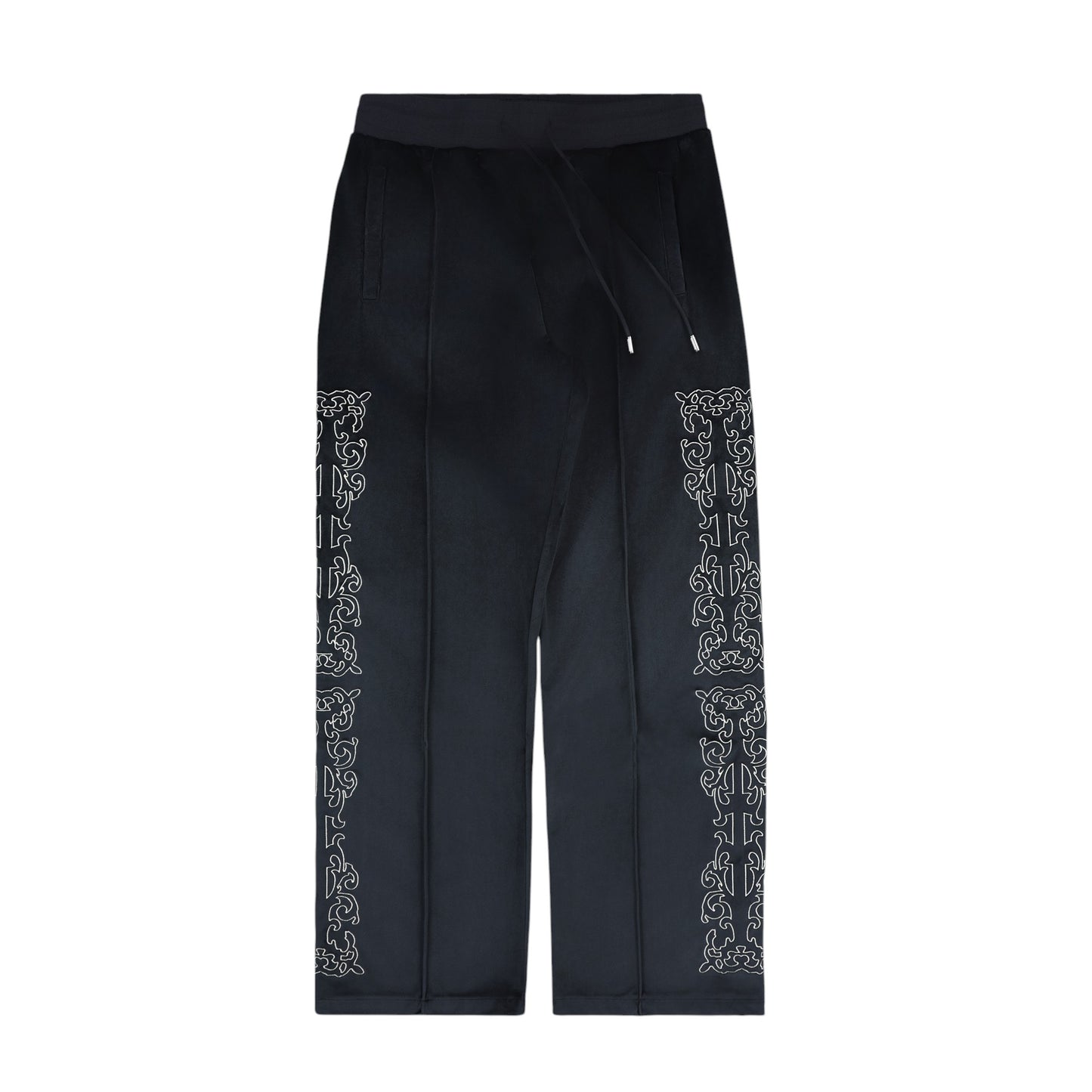 PLEASURES UNQUOTE VELOUR TRACK PANTS