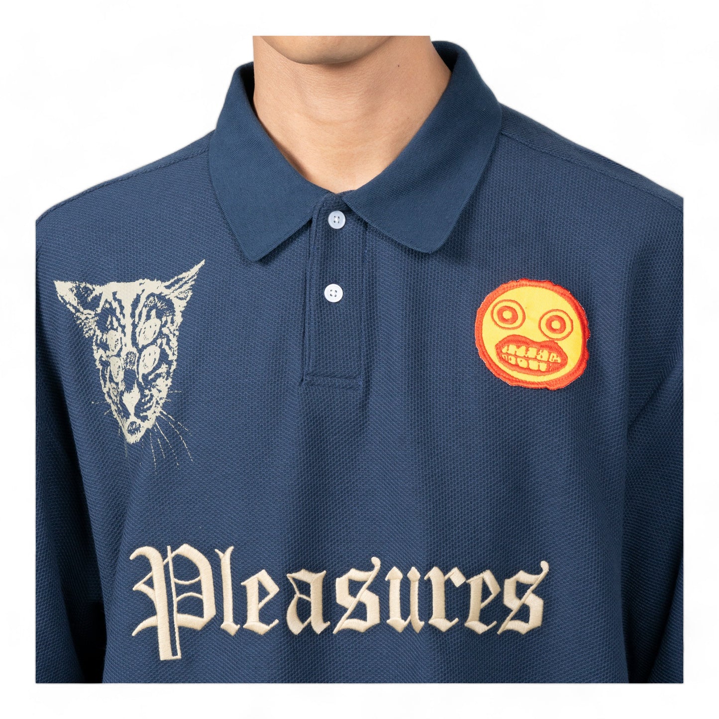 PLEASURES WYATT BOXY POLO