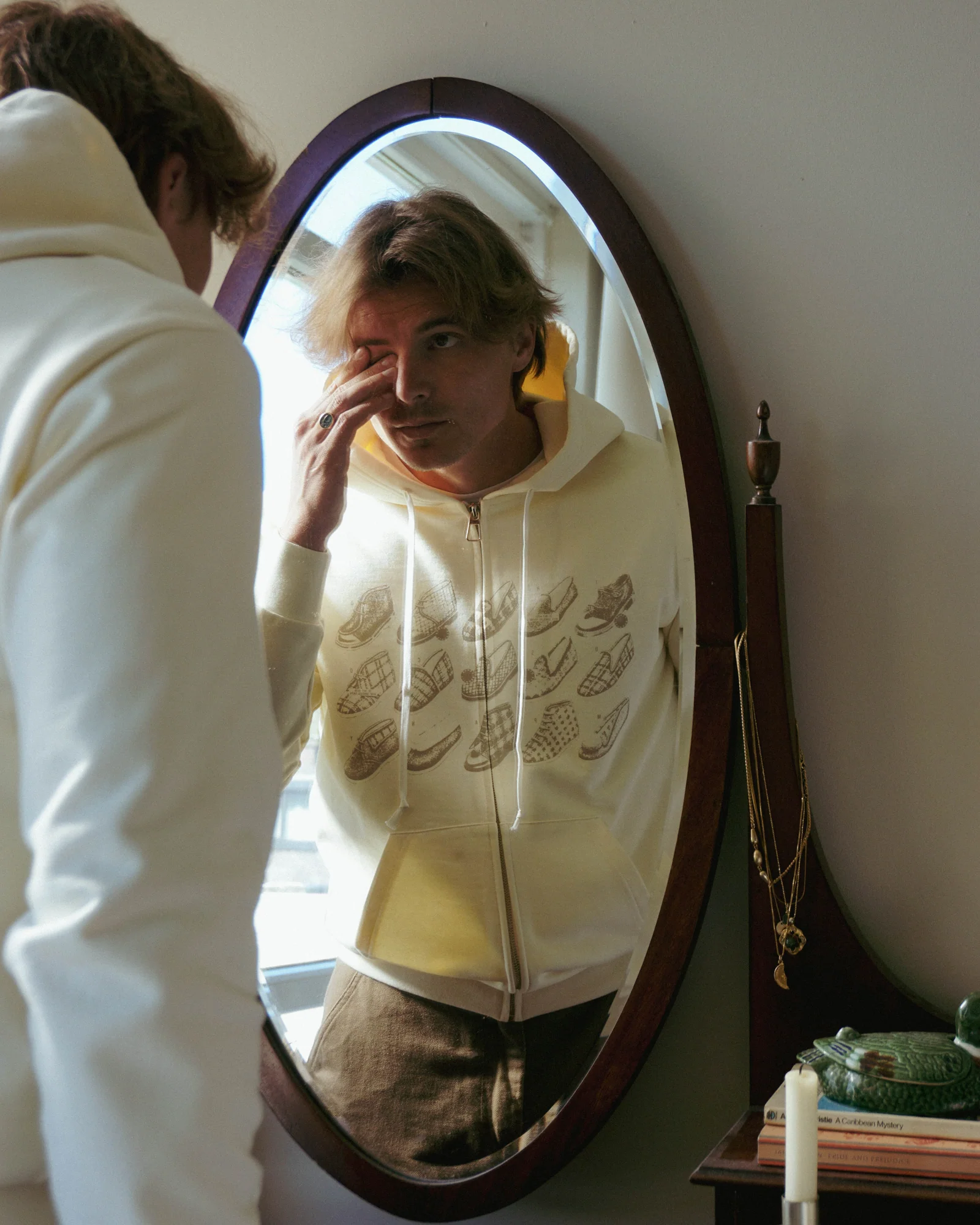 The Loose Company Slipper Zip-up Hoodie Cream