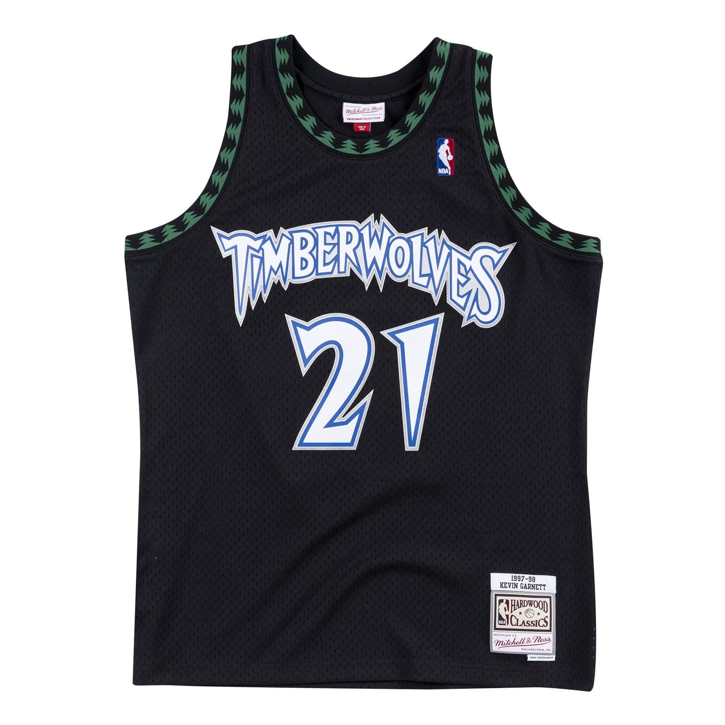 MITCHELL & NESS SWINGMAN JERSEY MINNESOTA TIMBERWOLVES ALTERNATE 1997-98 KEVIN GARNETT - deviceone